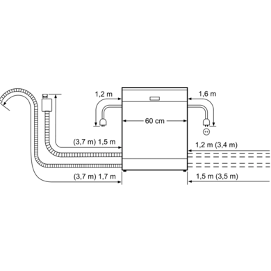 Встраиваемая посудомоечная машина SIEMENS SN636X03NE