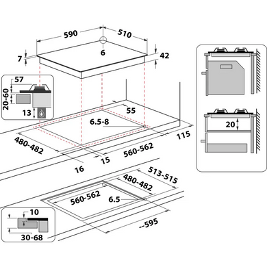 Варильна поверхня WHIRLPOOL AKTL629NB