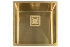 Мийка нержавіюча Fabiano Quadro 44 Nano Gold (440*440) 1,20 мм