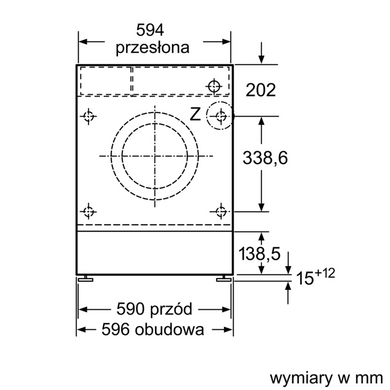 Встраиваемая стиральная машина BOSCH WIW24342EU