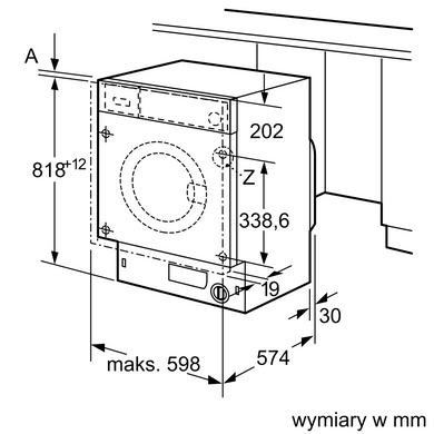 Встраиваемая стиральная машина BOSCH WIW24342EU